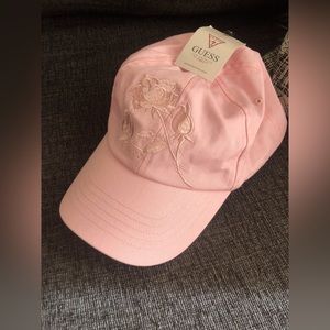 Guess floral embroidered baseball cap
